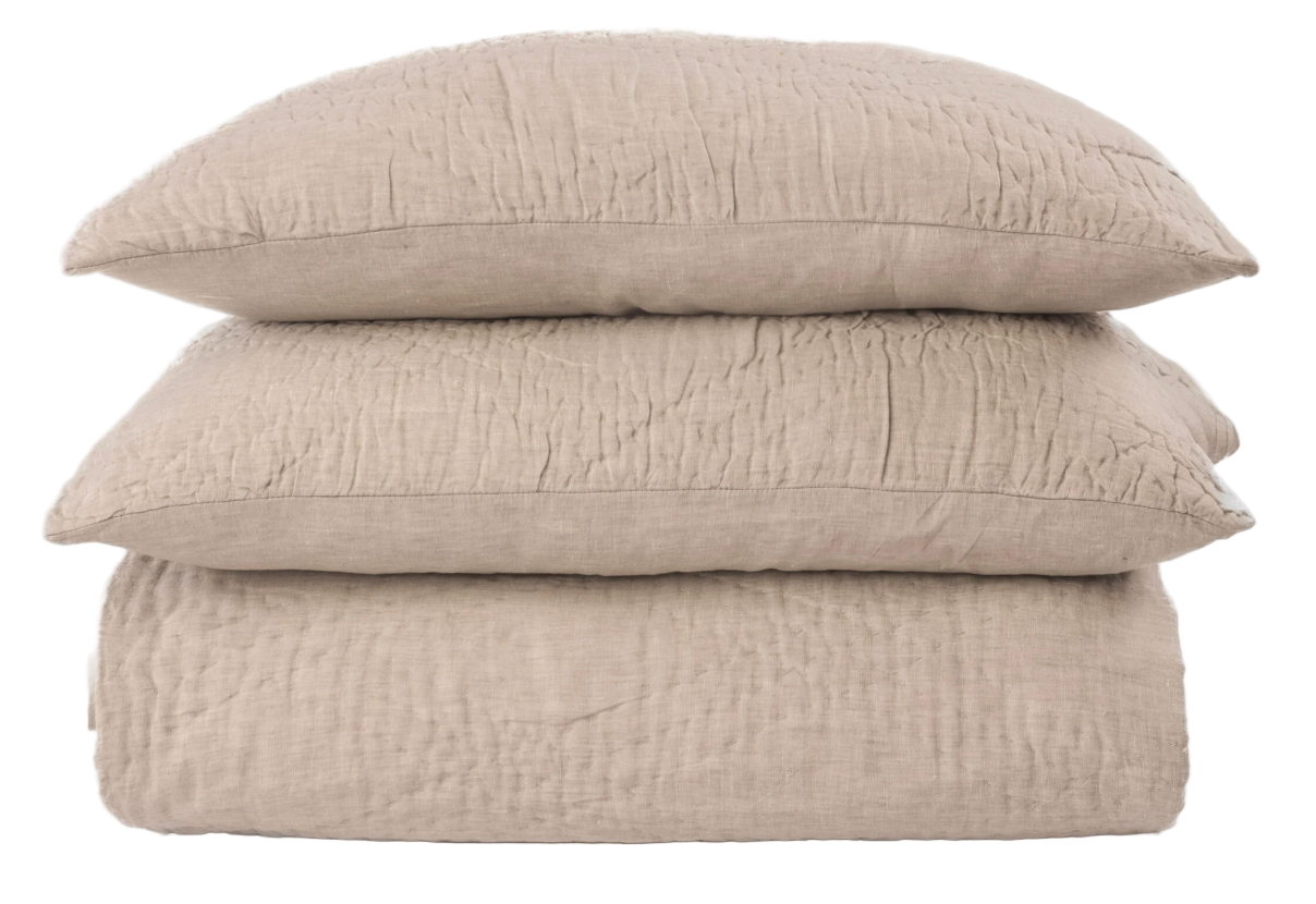 BARCELONA LINEN QUILT, NATURAL