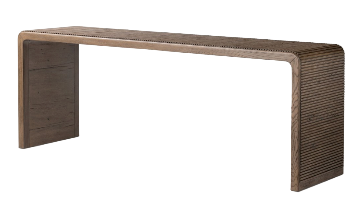 Leo Console Table - Rustic Grey
