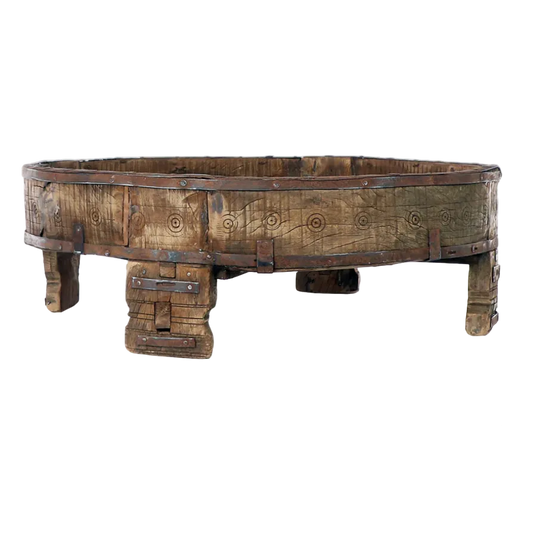 Carved Village Grinding Table