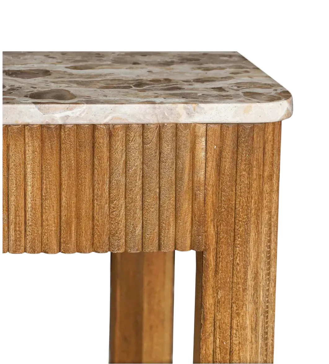 Mango Wood and Mable Top Desk