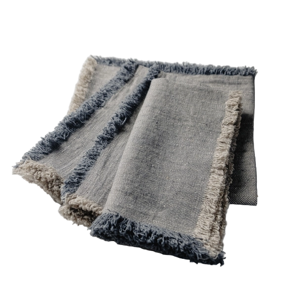 Bilbao Linen Napkins | Black