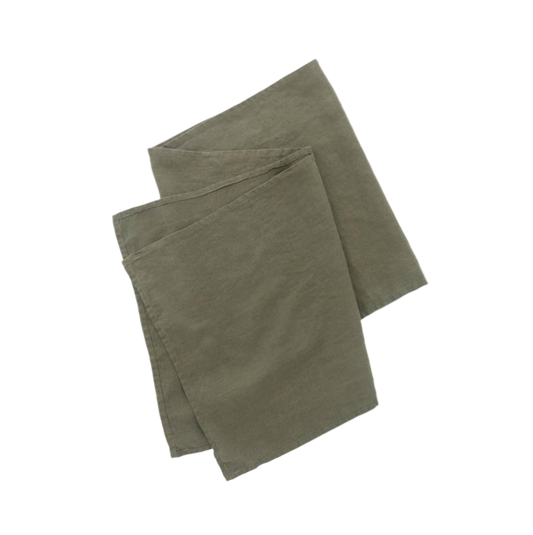Linen Table Runner | Olive
