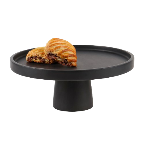 Marble Cake Stand | Jet Black