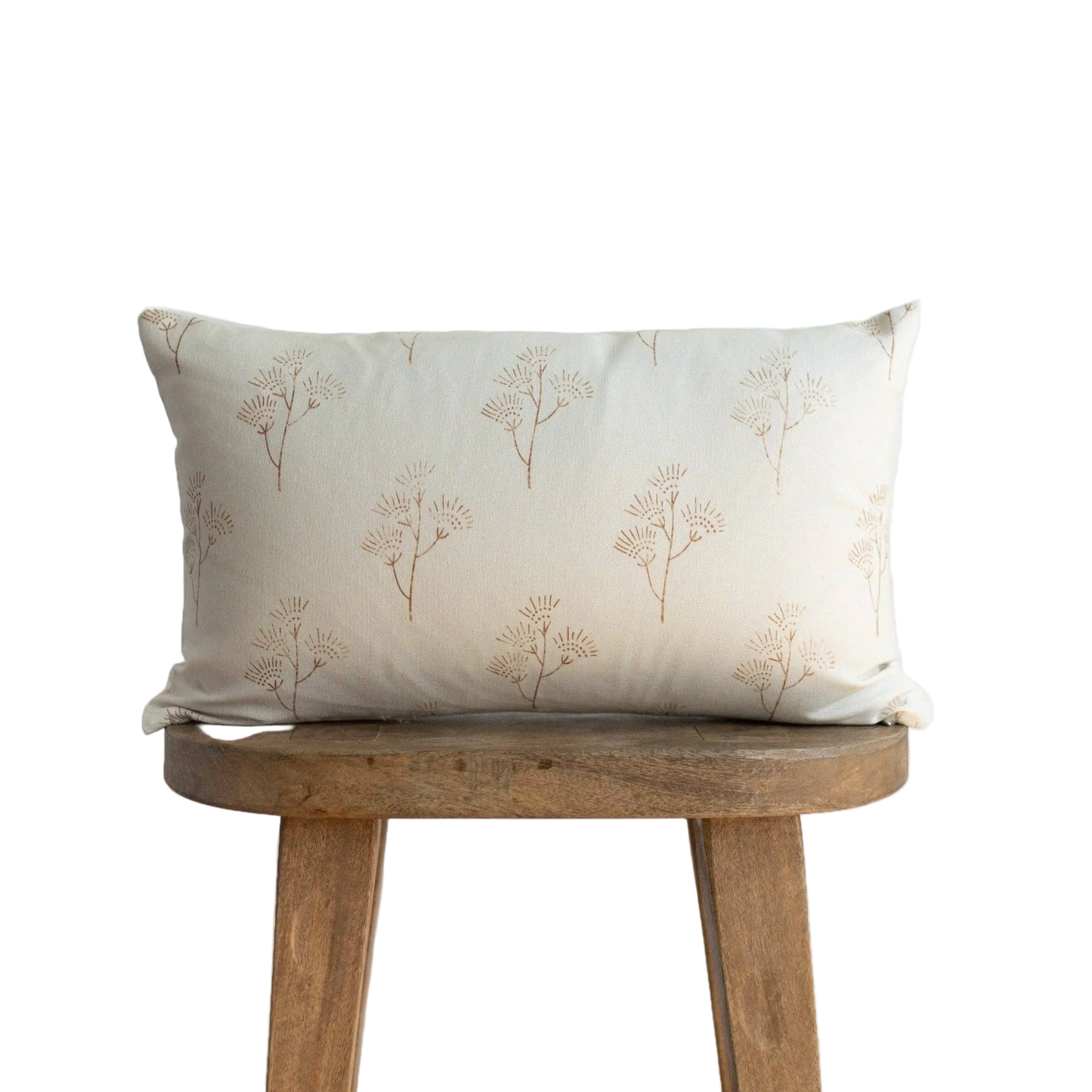 Thistle Lumbar Pillow 12x20 in soft muted tones with subtle texture, perfect for adding cozy, stylish accent to sofas or beds.