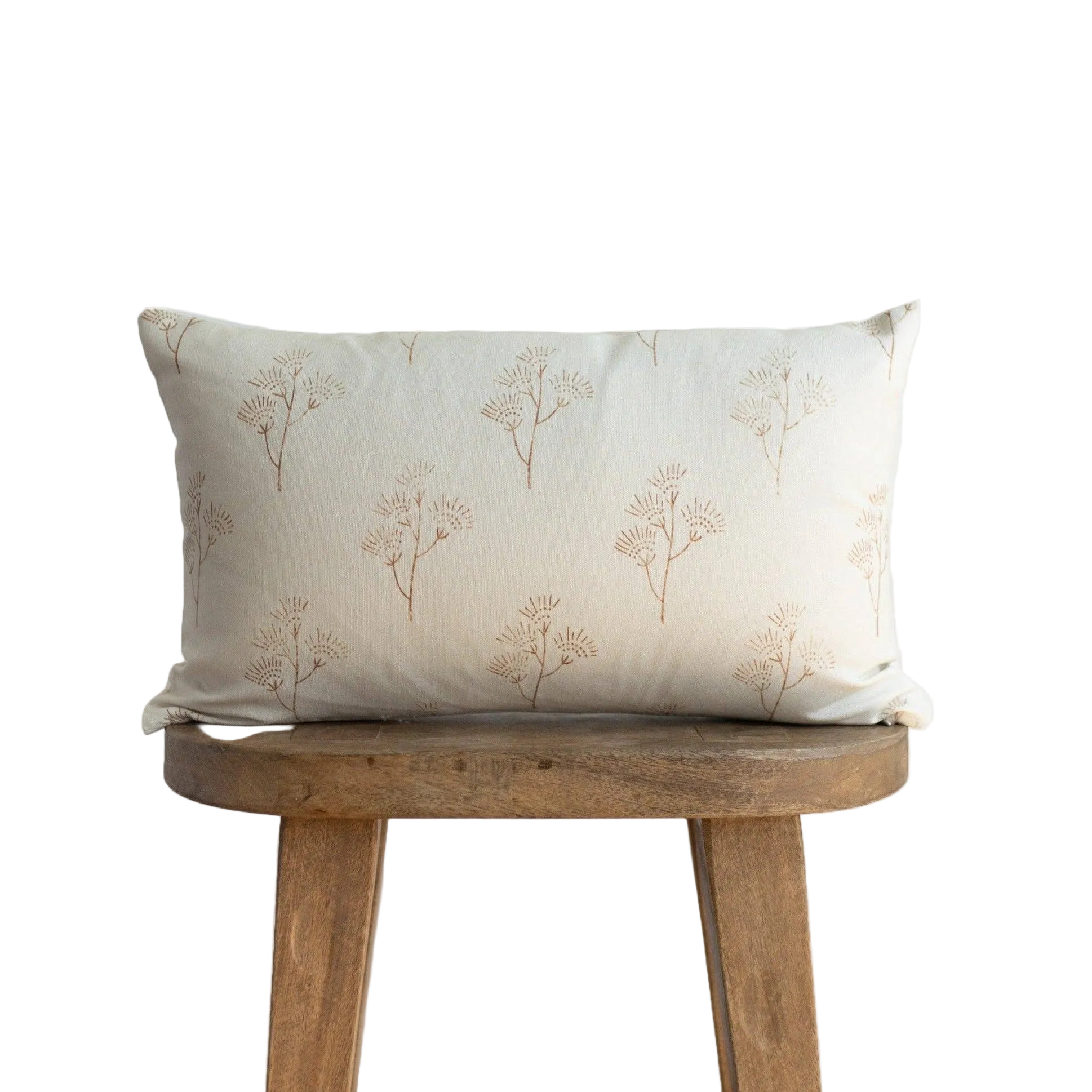 Thistle Lumbar Pillow 12x20 in soft muted tones with subtle texture, perfect for adding cozy, stylish accent to sofas or beds.