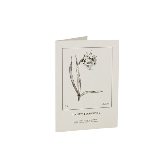 To New Beginnings, Daffodil Card
