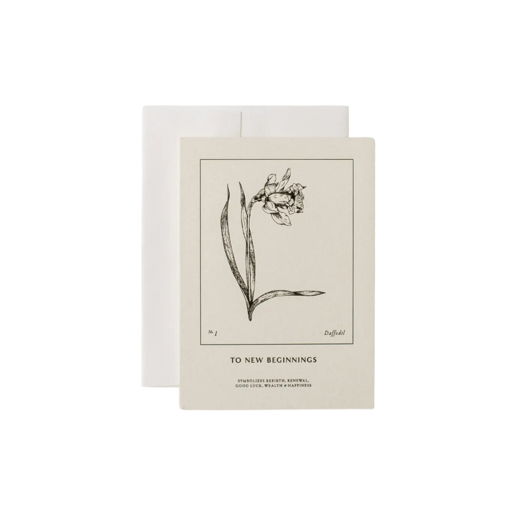 To New Beginnings, Daffodil Card
