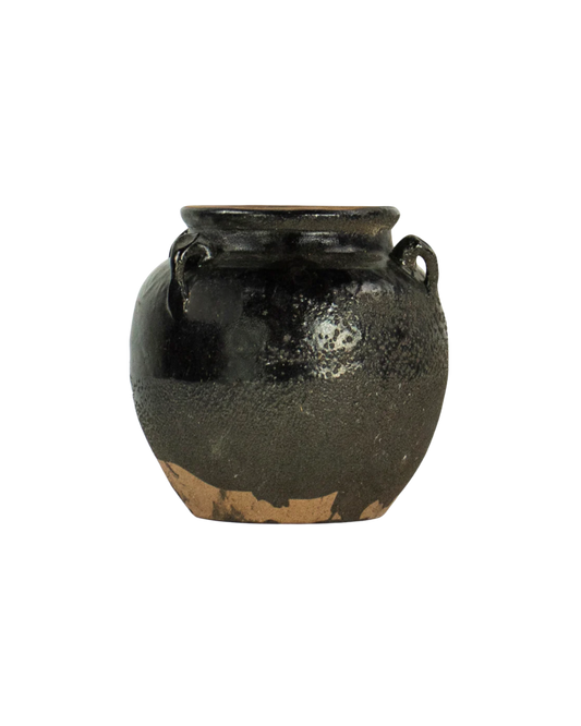Glazed 4 Handle Pot Small