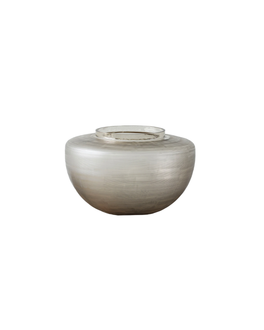Lena Hand Cut Glass Vessel Short