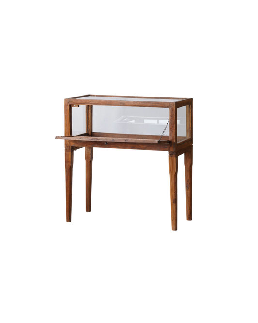 Vintage Teak Shop Case