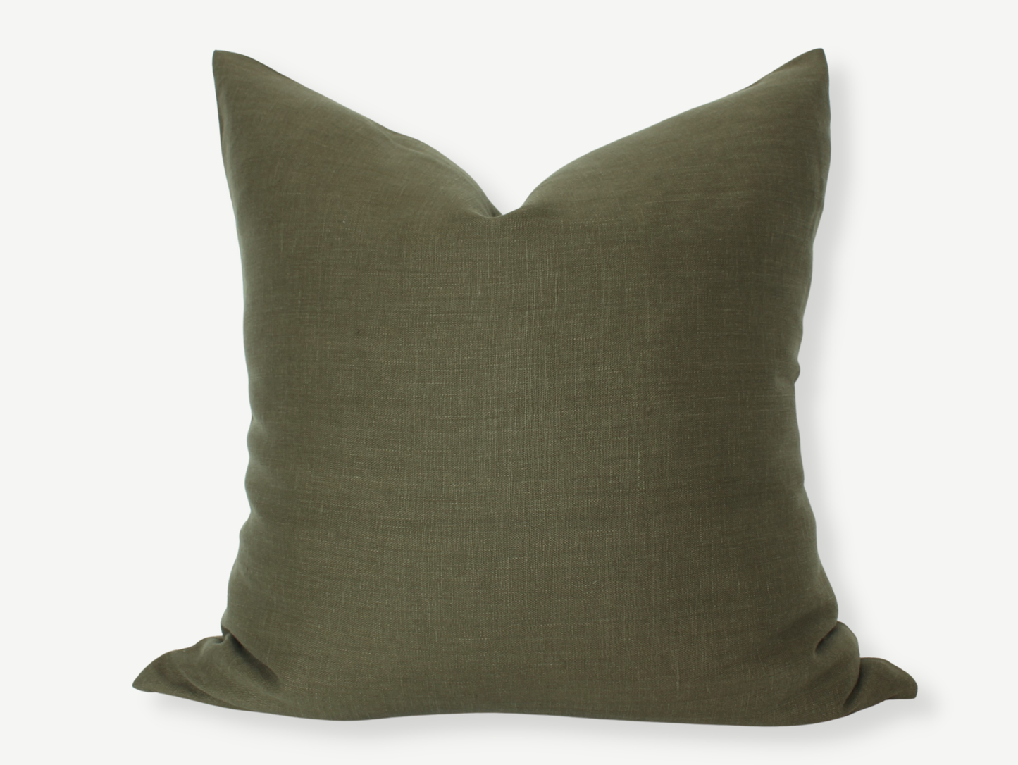 Olive Pillow Cover, Olive Green Pillow | Dark Olive: 18x18