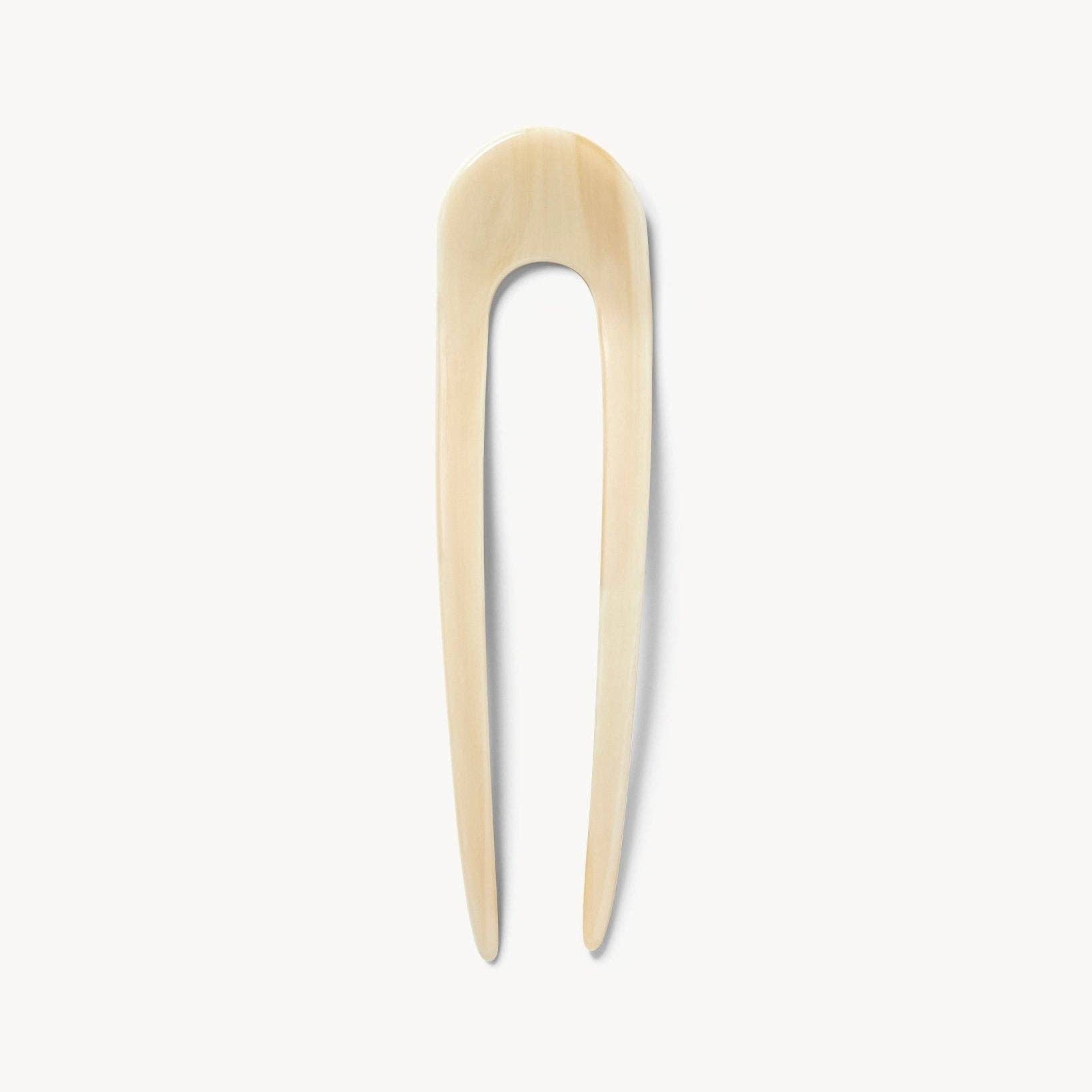 Creamy white acetate French Hair Pin