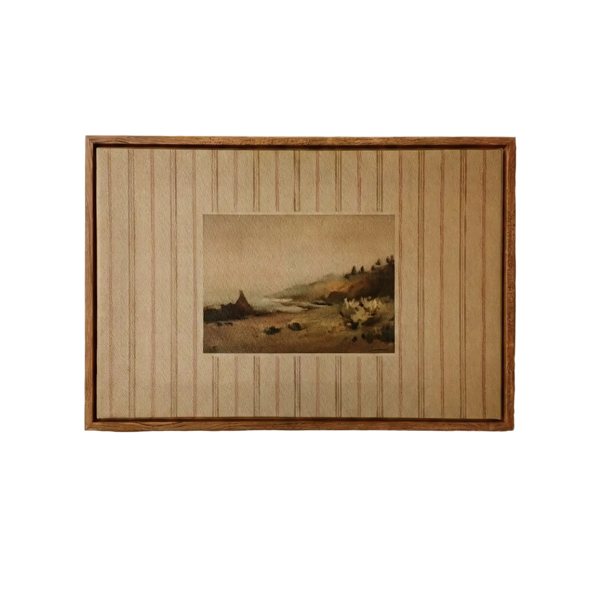 Along the Headland Path Framed Wall Art on Canvas