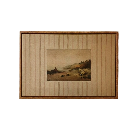Along the Headland Path Framed Wall Art on Canvas