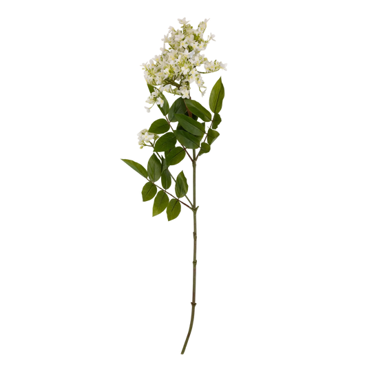 Artificial Lilac Stem | White