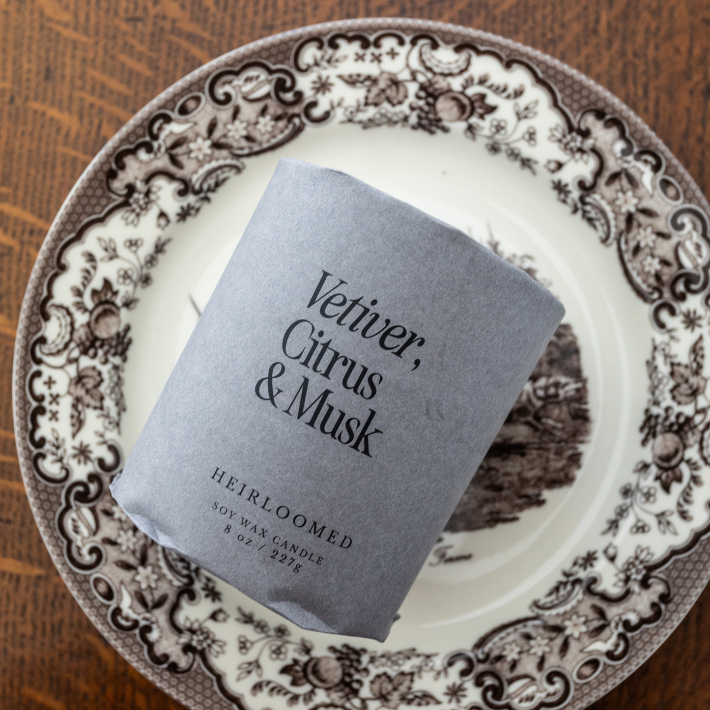 Heirloomed Candle - Vetiver, Citrus & Musk