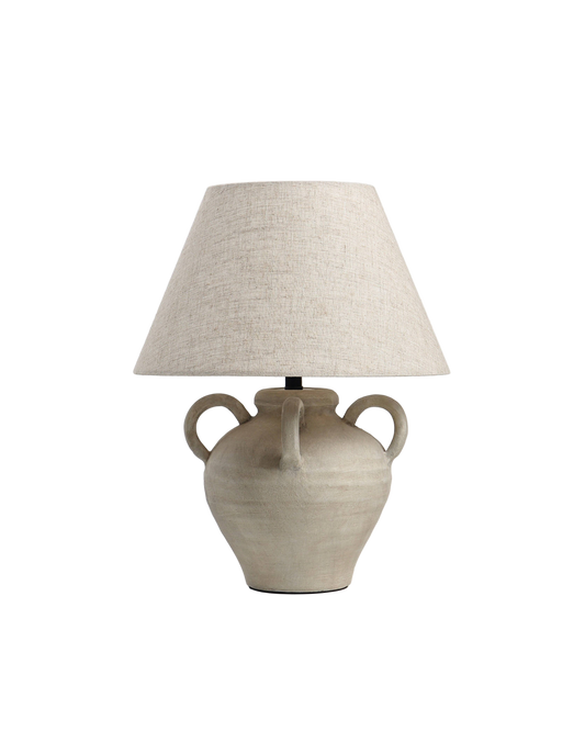 Ava Table Lamp |  Cream Vase Design
