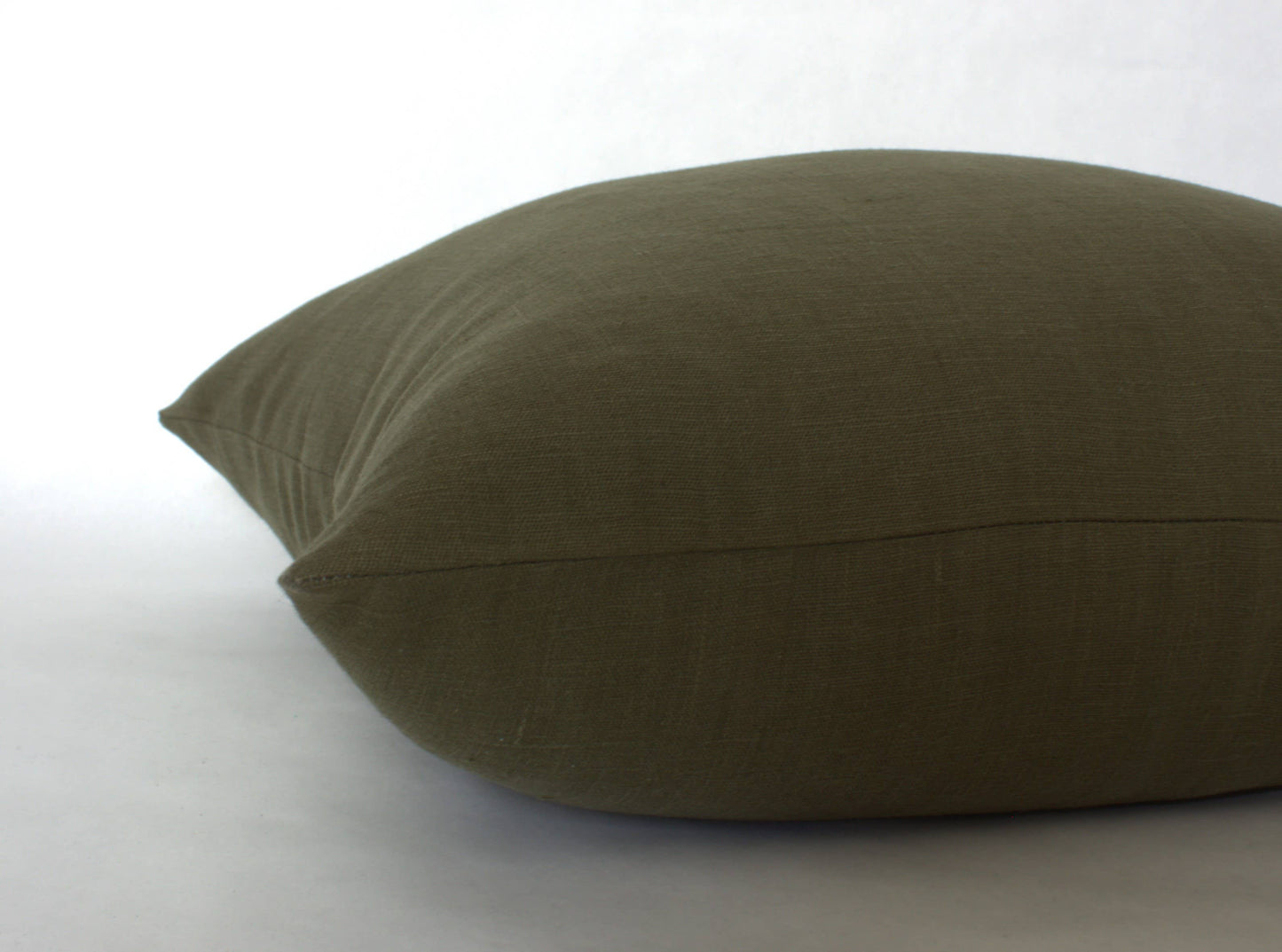 Olive Pillow Cover, Olive Green Pillow | Dark Olive: 18x18