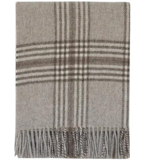 Stonehaven Throw - Tan/Dark Taupe/Ivory & Beige