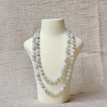 Pastel Quartz Beaded Necklace | Vintage
