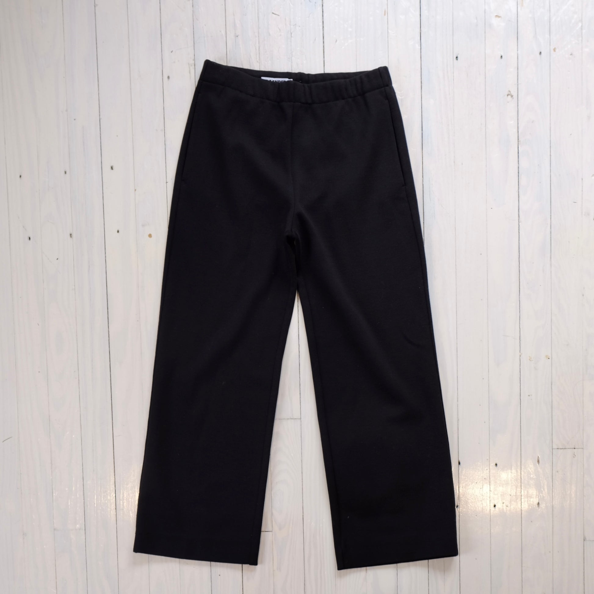 vintage virgin wool jil sander elastic waist mid rise straight leg pants
